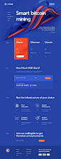 Bitcoin Cloud Mining crypto exchange – Ui design concept and visual style by Mike | Creative Mints