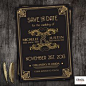 gorgeous gatsby wedding stationery set - printable files - 1920s art deco invitation, reception or ceremony package via Etsy