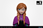 Frozen – Anna, Vincent Ménier : 3D sculpt for 13 cm polyresin collectible – ©Disney