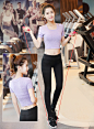 秋冬新品健身服瑜伽服三件套运动跑步服瑜伽裤舞蹈服愈加服瑜珈服-tmall.com天猫