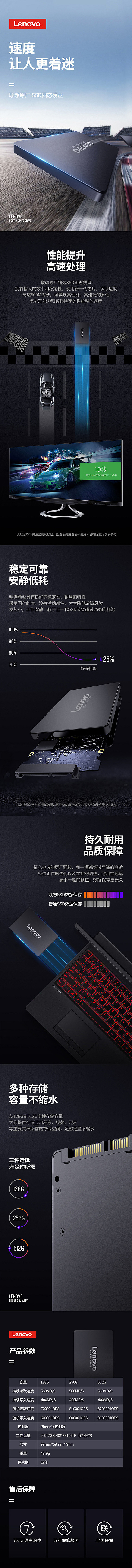 联想固态硬盘详情页