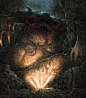 Tsathoggua - Lovecraft - Fantasy Art by Helge C. Balzer, Helge C. Balzer : Tsathoggua done for Fantasy Flight Games in 2018. This was a XXL card illustration if I remember it correctly. Loooooove(craft) to all of you … <3
More on www.helgecbalzer.com