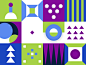 Geometry fluid morph rectangle form motion design motion graphics animation circle square shapes