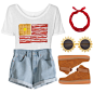 Order T-shirt here ---> https://www.etsy.com/listing/281724984/breakfast-flag-flowy-tee-bacon-shirt-4th