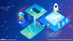 科技数据金融货币互联网AI矢量图片,科技数据金融货币互联网AI矢量模板下载,等距 场景 科技数据 金融货币 科幻,科技数据金融货币互联网AI矢量设计素材,昵图网：图片共享和图片交易中心