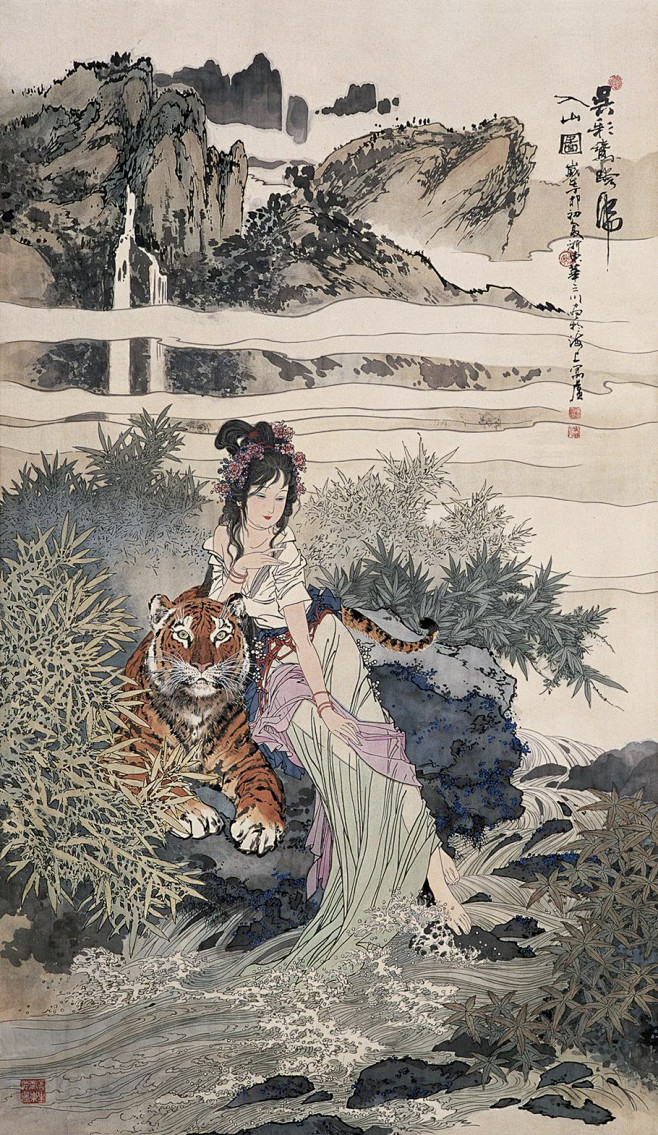 华三川绘画作品欣赏（2） - 李梨 - ...