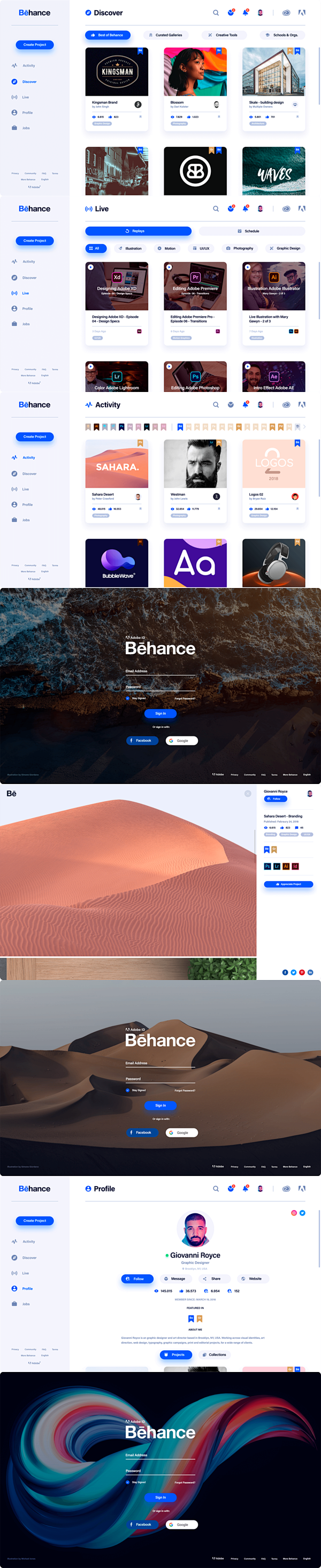 Behance APP UI/UX KI...