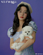 #鹅娘星光# 谭松韵 NeufMode九号摩登封面大片 | 油画般的色彩中身着撞色服饰的卷发姑娘，散发浓郁复古氛围感，今日份心动女孩

#谭松韵油画感微醺妆#
#谭松韵画报风撞色大片# ​​​​