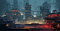 城市夜景工作图