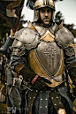 Man warrior with armor