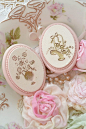 Gorgeous Vintage Ceramic Wall Plaques in Pink  