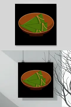 粽子中国美食端午节插画元素
