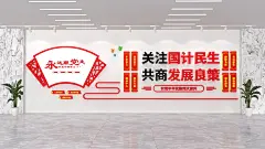 关注国计民生文化墙党建