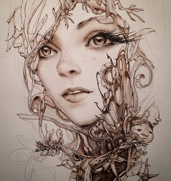 40张手绘超现实主义插画作品