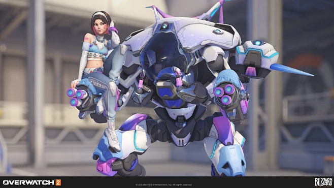 Overwatch 2 : D.VA - ANTIFRAGILE Dazzle & Blue Flame (LE SSERAFIM ...