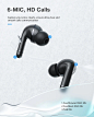 BlitzWolf® BW-ANC3 蓝牙 V5.0 耳机双主动降噪高保真立体声低音运动耳机带 6 个麦克风高清通话