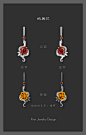 红宝石套装设计-耳环1