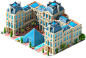 The Louvre : The Louvre is a production building that can be placed by the user anywhere in the Megapolis region. It was added during an update on 11.07.2014 as part of the World Capitals (Paris) event. On July 08, 2021, as part of the National Day of Fra