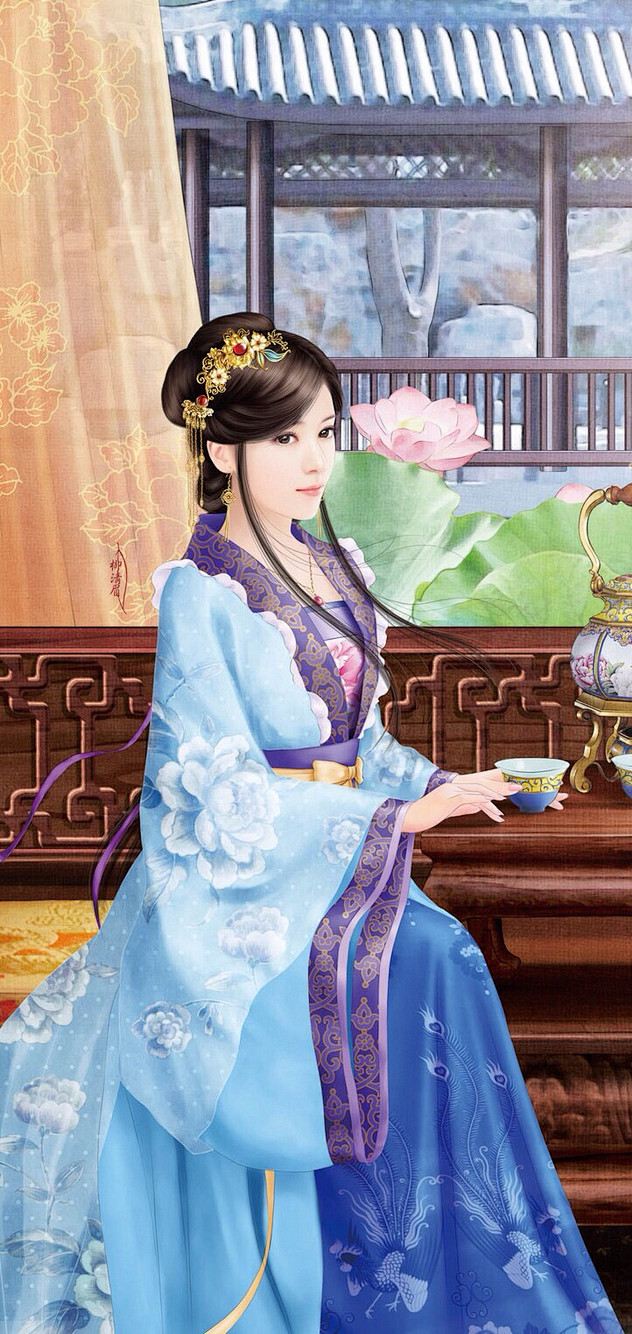 古风手绘美人言情柳青眉绘