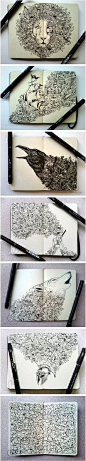 Moleskin doodle art.-Kerby Rosanes.