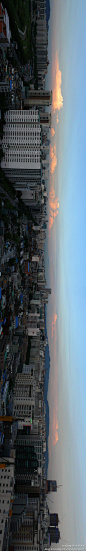韩国 济州岛 市貌 街景 接片 宽幅 全景图, 胡来大叔旅游攻略
