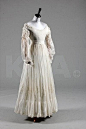 A whitework embroidered gown, 1830s, Kerry Taylor Auctions