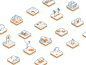 Smart Infrastructure - Iconography smart smart city city infrastructure iconography isometric icon 3d