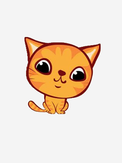 大眼睛的猫高清素材 动物 卡通 可爱 呆...