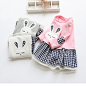  Girls Dress 2017 Spring Casual Style Baby Girl Clothes Long Sleeve Cartoon Embroiderie Bunny Princess Dress for Kids Clothes