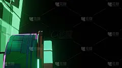 一种抽象设计图形的三维渲染图，用作名片或商业用途