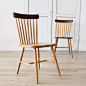 风格 欧式/北欧/美式乡村 白橡实木餐椅 温莎椅