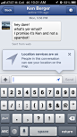 Facebook的iPhone popovers截图