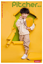 韩国童感强子的儿童摄影作品《店内小宝果果》