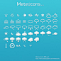 简约天气icon图标矢量
