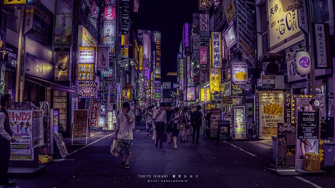 日本赛博朋克风街景