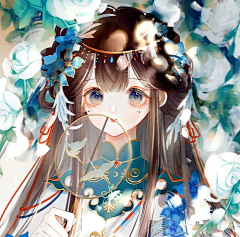 雨探花采集到古风女头像