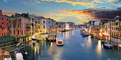 雷雅托桥,大运河,威尼斯,美,威尼托大区,水平画幅,夜晚,运河,旅行者,户外_4866167012