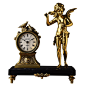 欧式纯铜座钟 法国壁炉钟铜制钟表 欧美装饰小天使爱台钟