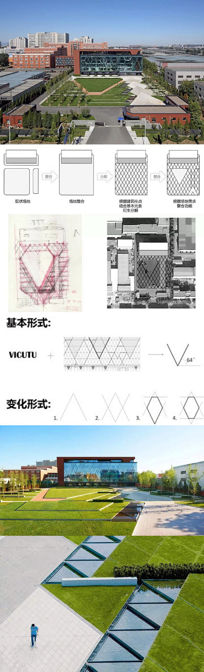 威克多总部园区景观

我们发现V形元素在...