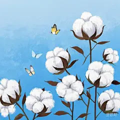 绘制相似棉花插画-5