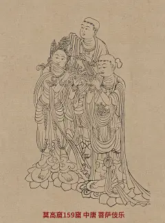你没有见过的敦煌莫高窟线描稿高清152幅高清