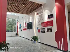 华自科技党建文化展厅设计施工整包-品牌文化建设，展览展厅，党建文化，标识标牌制作，文化墙包装，文化软装，办公室文化墙，商业美陈