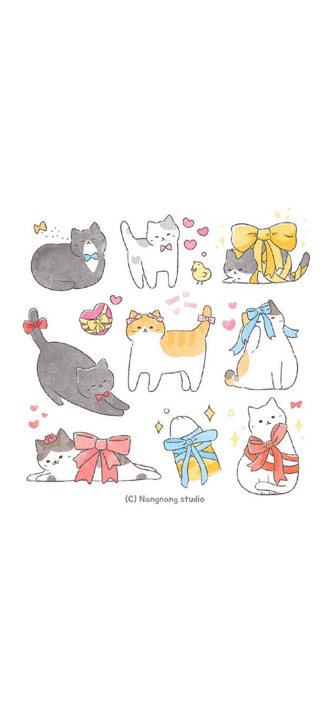 超全超可爱的猫咪简笔画手帐素材#手帐生活...