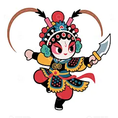 武旦京剧人物高清模板免费下载-趣麦麦图