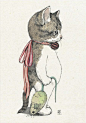 「ヒグチユウコ ポストカード」 by Yuko Higuchi #cat #art: 