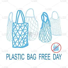 免费使用塑料袋一天的插图。