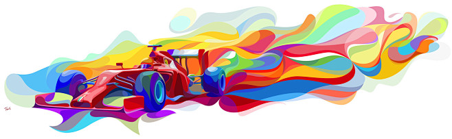 Waves of Color Illus...