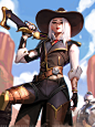 Ashe, Liang xing : Finally, Blizzard announced the new hero, so excited！Ashe！Cowboy style, who doesn't love it?

Patreon：https://www.patreon.com/liangxing 
Gumroad：https://gumroad.com/liangxing
