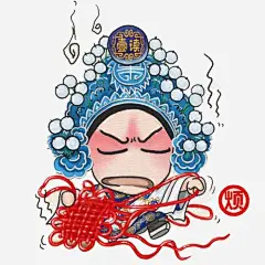 彩色卡通装饰京剧人物高清素材 设计图 设计图片 免费下载 页面网页 平面电商 创意素材 png素材