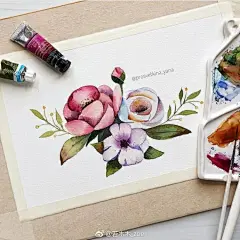 自己的世界不大不小，温暖自己却刚刚好。

水彩手绘by:prosvetkina_yana ​​​​